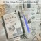 40 Sheets Vintage Washi Stickers Book for Scrapbook(Blue Planet Theme)